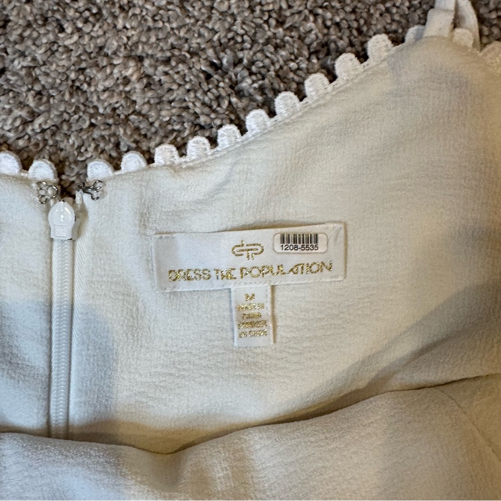 DRESS THE POPULATION Harlow A-Line Cocktail Dress Size M - Picture 2 of 4